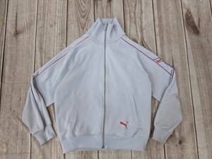 19．PUMA　プーマ　ヒットユニオン　レトロジャージ　トラックジャケット メンズM相当　グレー赤x508