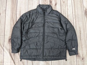 19．ヘリーハンセン　HELLY HANSEN OH-999A　そでロゴ ダウンジャケット メンズM　ダークグレー系y603