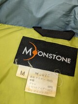 2．MOONSTONE　ムーンストーン ナイロンダウンジャケット　ボリュームダウン　メンズL　水色系オレンジ黒 アウトドアウェア403_画像5