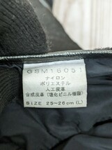 16．GORE-TEX　GOLD WIN ゴアテックス ゴールドウィン　ナイロングローブ サイズ25＝26㎝（L)　黒系 x611_画像3