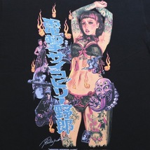 Lサイズ ロッキンジェリービーン EROSTIKA MONSTER WRECKING MASH! Tシャツ 黒色ブルーロゴ RockinJerryBean_画像2