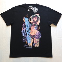 Lサイズ ロッキンジェリービーン EROSTIKA MONSTER WRECKING MASH! Tシャツ 黒色ブルーロゴ RockinJerryBean_画像1