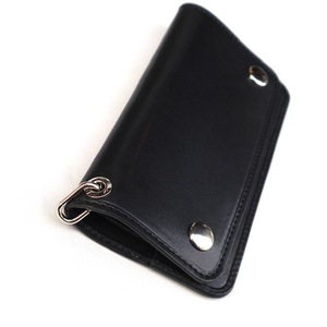 UNCROWD レザー財布 アンクラウド TRACKER WALLET 2451-3A15 トラッカーウォレット Black