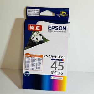 【新品未使用 期限2023年10月末】エプソン 純正 インクカートリッジ パンダ ICCL45 カラー4色一体型（4548056308146）