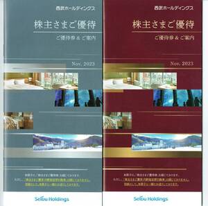 西武 ホールディングス 株主優待 冊子2冊（1000円共通割引券15枚+その他） 匿名配送　