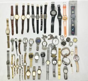 ◆【腕時計】まとめ/大量/SEIKO/CITIZEN/SWATCH/CASIO/ TECHNOS/GIVENCHY/pierre cardin/ALBA/色々/メンズ/レディース/クォーツ/自動巻 ◆