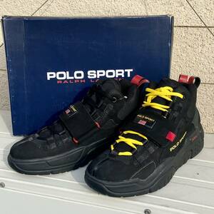 日本未入荷 新品 POLO SPORT Ralph Lauren PS100 HIGH-TOP ハイカット スニーカー US9.5 27.5cm バスケ シューズ ポロ ラルフローレン