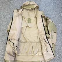 00s 米軍実物 US ARMY ECWCS GEN1 3Cデザートカモ GORE-TEX ゴアテックス パーカー Medium-Long 2002年製 迷彩 ミリタリー ジャケット_画像6