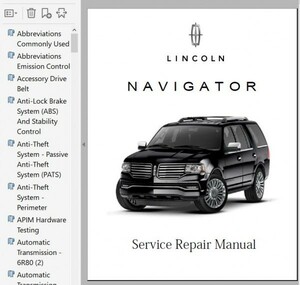 リンカーン ナビゲーター 2015-2017 ワークショップマニュアル 整備書 ボディー修理 修理書 配線図 エクスペディション