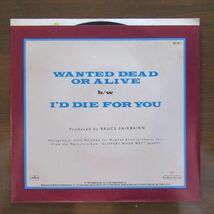 ROCK EP/US ORIG./Bon Jovi - Wanted Dead Or Alive/A-11192_画像2