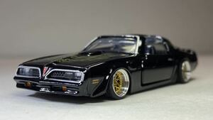 1/67 改 pontiac firebird 車高短 深リムホイール BBS 街道レーサー カスタムミニカー アメ車 アメリカンマッスルカー トミカプレミアム