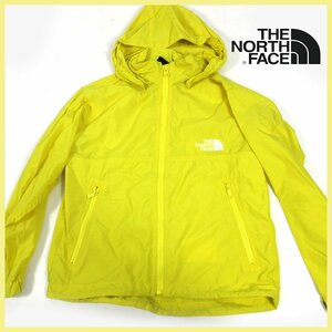 ▲□The North Face♪ウィンドブレーカー★イエロー★130cm★ナイロン♪ 着脱フード