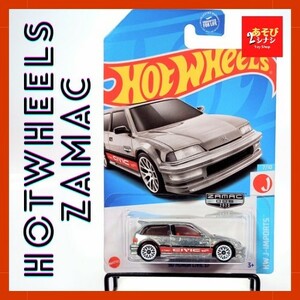 【限定品/未開封】ホットウィール アメリカ ウォルマート限定品 ザマック ’90 ホンダ シビックEF　HotWHeeLs ZAMAC HONDA CIVIC EF