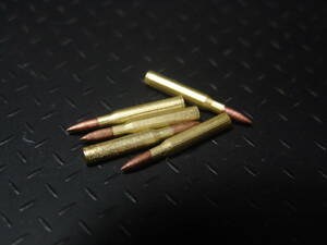 1/6ドールパーツ：12.7ｍｍ×99弾薬10個セット（レジン製）成型不良・塗装ムラ・個体差があります【個人ハンドメイド品】