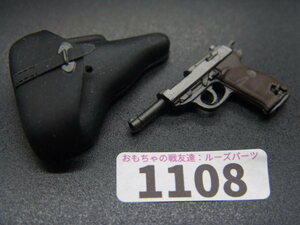 【 1108 】1/6ドールパーツ：DRAGON製 WWII ドイツ軍 ワルサーP38拳銃セット【 不具合品・長期保管・ジャンク扱い品 】