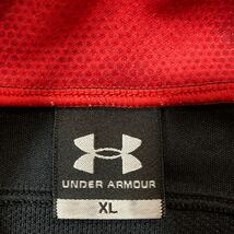 UNDER ARMOUR アンダーアーマー ジャージ ジップアップ 上下セット セットアップ XLサイズ 黒 赤_画像3