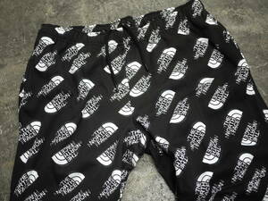 海外限定 新品 S/ノースフェイス ハーフドーム ３D 総柄ロゴ スウェット パンツ THE NORTH FACE PRINT HALFDOME UX PANT