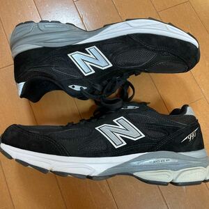 二足New Balance M990V3 BLACK 28.5cm US10.5 ニューバランス M990BS3 Made in USA ブラック 黒