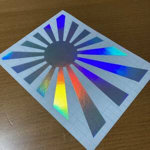  limitation color tent graphic series asahi day flag * day chapter flag Logo cutting sticker JDM USDM