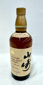 【東京都内限定配送】★送料別★SUNTORY サントリー 山崎 12年 ピュアモルト ウイスキー 特級表記 760ml 43％ 古酒 EA1874