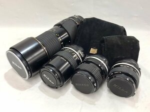 【中古品】【ジャンク品】(4個set)Nikon ニコン レンズ[300mm/1:4.5][28mm/1:2.8][135mm/1:2.8][35-70mm/1:3.3-4.5]【送料別】TD0112