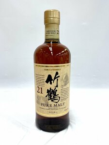 【東京都内限定配送】★送料別★ NIKKA ニッカウヰスキー ピュアモルト 竹鶴21年 43％ 700ml 古酒 EA1934