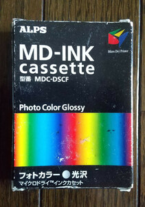 ALPS made .. printing for gloss lustre ink ribbon cassette pattern number MDC-DSCF object printer MD-1300, MD-5000P, MD-5500P