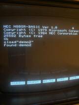 【動作OK】NEC PC-8001mkⅡSR デモンストレーションプログラム_画像7