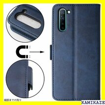 ☆送料無料 OPPO Reno3 A ケース 手帳型 カード 収納 o3 a カバー OPPO Reno3 A ブルー 4074_画像3