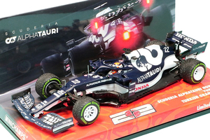 ユーロスポーツ特注ミニチャンプス 1/43 アルファタウリ AT02 トルコGP 2021 角田裕毅 ありがとう　447217722