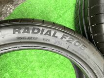 215/45R18 2本 2022年製 バリ山 バリ溝 中古 ラジアル 夏タイヤ 引っ張り ドリケツ ノア ヴォクシー アクセラ アテンザ ギャラン レガシィ_画像3