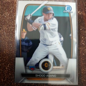 NPB 2023 Bowman〈浅野翔吾 SHOGO ASANO〉RC ルーキー 読売ジャイアンツ 巨人 Chrome Topps