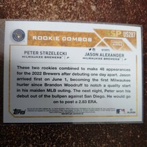 【SSP】MLB 2023 Topps〈PETER STRZELECKI〉〈JASON ALEXANDER〉RC ミルウォーキー・ブリュワーズ_画像2