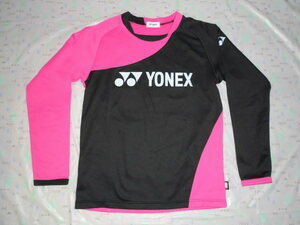 YONEX HEAT CAPSULE★専門店限定ユニライトトレーナー男女兼用M★ブラック×ピンク テニスバドミントン