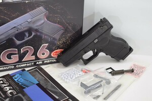 KSC ガスガン G26 G26C ガスブローバック グロック フルオート AIR PISTOL トイガン ミリタリー エアガン モデルガン 取説付き RK-1NM/611