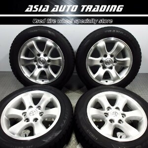 超バリ溝 トヨタ 120 プラド 純正 7.5J+30 PCD139.7-6穴 TOYO ウィンタートランパス TX 215/60R17 2019年後半 スタッドレス ハイエース