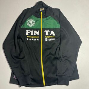 フィンタ finta 黒 ブラック フットサル サッカー トラックジャケット ジャージ Lサイズ