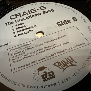 12”★Craig-G / Say What You Want / The Executioner Songの画像2