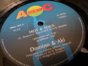 12”★Domino & Aki / Hot & Soul / ユーロビート！