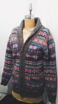 Jamieson's fair isle shawl collar knit cardigan ジャミーソンズ フェアアイル柄 ショールカラー ニット カーディガン スコットランド製_画像2