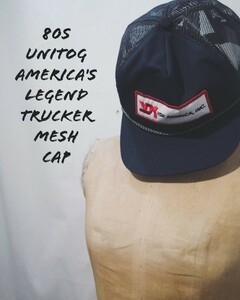 Vintage UNITOG America's Legend trucker mesh cap 80s ユニトグ アメリカズ レジェンド トラッカー メッシュ キャップ USA製 ビンテージ