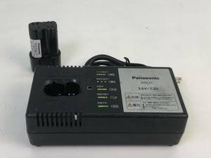 【6608】Panasonic 充電器 EZ0L21 リチウムイオン電池パック EZ9L21 7.2V 1.5Ah 電動工具 パナソニック 動作確認済み 現状品 　