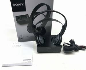 【6440】SONY コードレスステレオヘッドホンシステム MDR-IF245RK 動作確認済み イヤーパッドなし 中古品