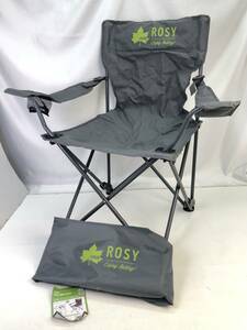 【5798】ロゴス ROSY リクライナーチェア 73302001 キャンプ アウトドア 椅子 幅840×奥行520×高さ830㎜ LOGOS リクライニング 中古品