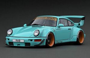 イグニッションモデル　IG2458　1/18　RWB 964 Light Blue 1/18 ポルシェ　美品　廃盤　sold out