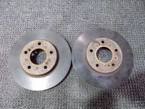 ★激安!★車種・メーカー不明 純正 ? ブレーキ ローター 282mm 5穴 PCD114.3 ハブ径：約70mm 左右セット 分かる方 / 2Q2-1418