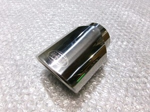 ★未使用!★柿本改 カキモト マフラーカッター 出口 エンド オーバル メッキ ステンレス 全長約105mm 幅約77mm 1個 汎用 / Q10-948