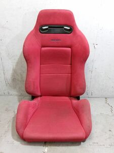 ★激安!★EK9 シビック 純正 RECARO レカロ セミバケット セミバケ シート 底6点止め 右側三角ダイヤル レール無し 左 助手席 / 2Q11-684