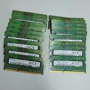 【20枚セット】4GB DDR3 SAMSUNG 1R×8 PC3L-12800S-11-12-B4 S.O.DIMM 204pin ノートPCメモリ まとめ売り 業者様向け【動作確認済】P01189