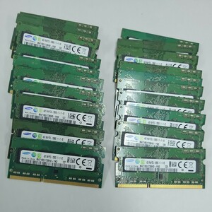 【20枚セット】4GB DDR3 SAMSUNG 1R×8 PC3L-12800S-11-11-B2 S.O.DIMM 204pin ノートPCメモリ まとめ売り 業者様向け【動作確認済】P02018